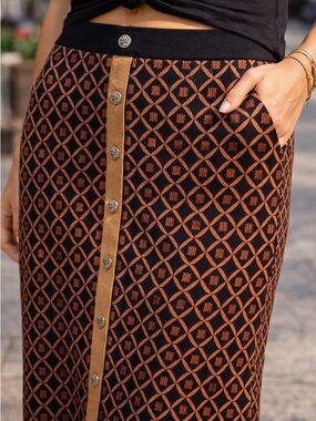 Beautiful Plus Size Wool Blend Skirt
